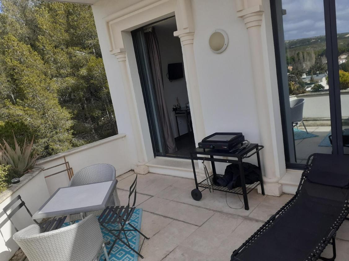 Grand Studio Terrasse De Standing, Pleine Vue Village Et Mer カリー・ル・ルエ エクステリア 写真